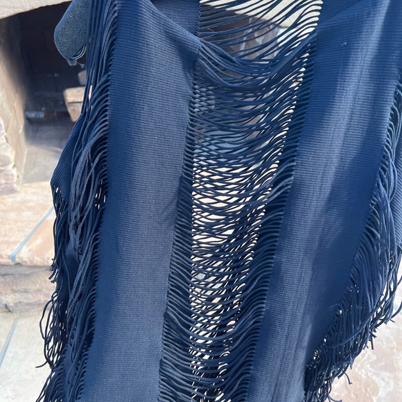 PilyQ Haute Summer black Poncho bathing suit cover up one size - Picture 13 of 15